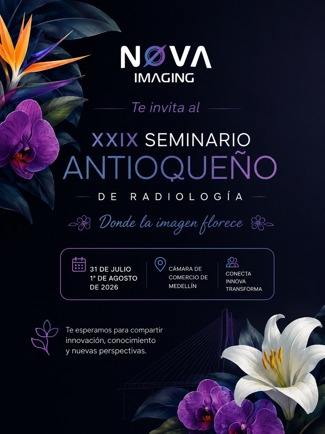 Invitación de NOVA Imaging al XXIX Seminario Antioqueño de Radiología